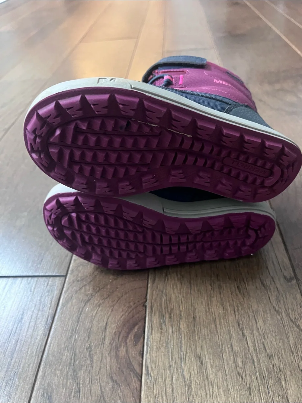 Merrell Kids' Winter Snow Boots in Purple/Burgundy and Navy - size 11